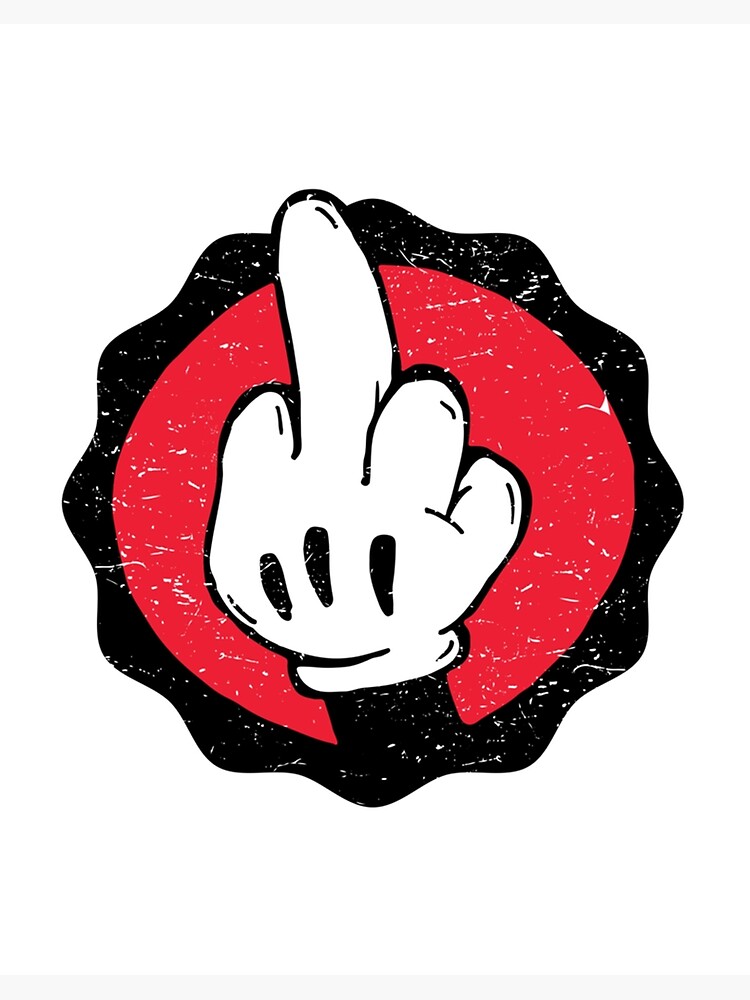 Stickers JDM Mickey doigt Fuck you