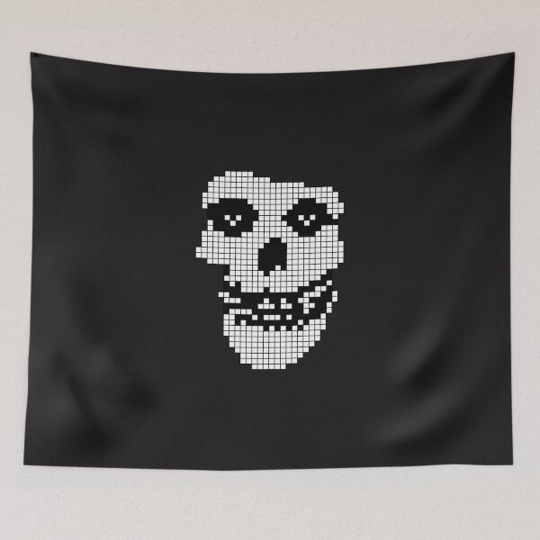Item preview, skull pixel misfits logo designed and sold by littersqkhals.