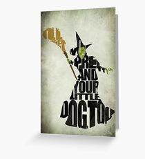 Wicked Witch Of The West Greeting Card