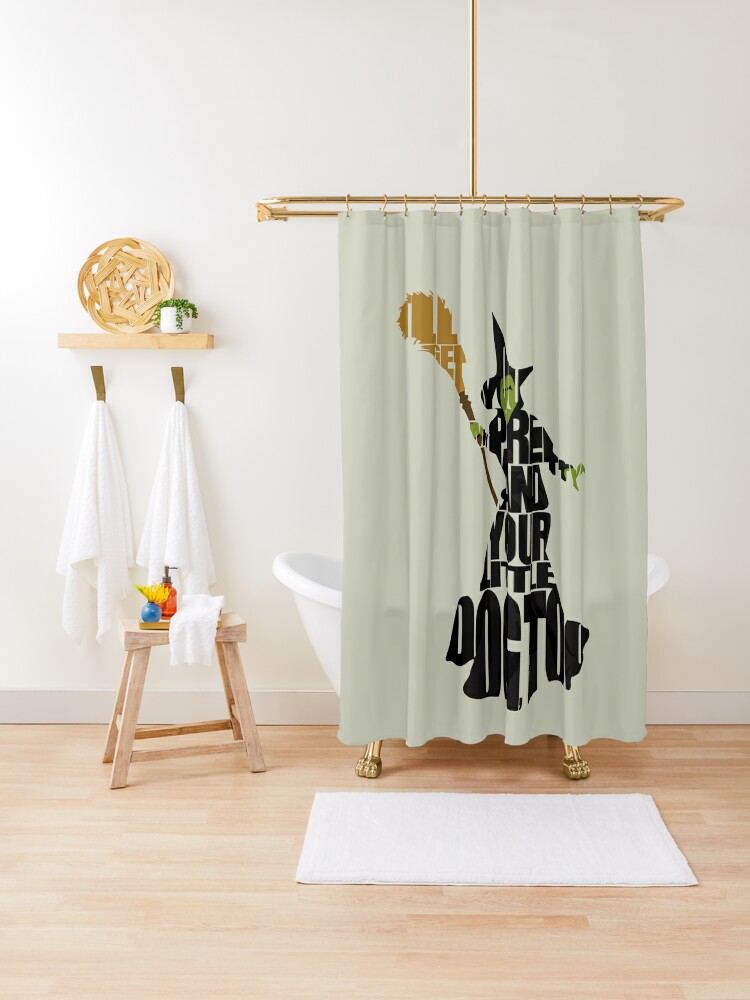 Witch Shower Curtain, Witchy Shower Curtain, Witchy Decor