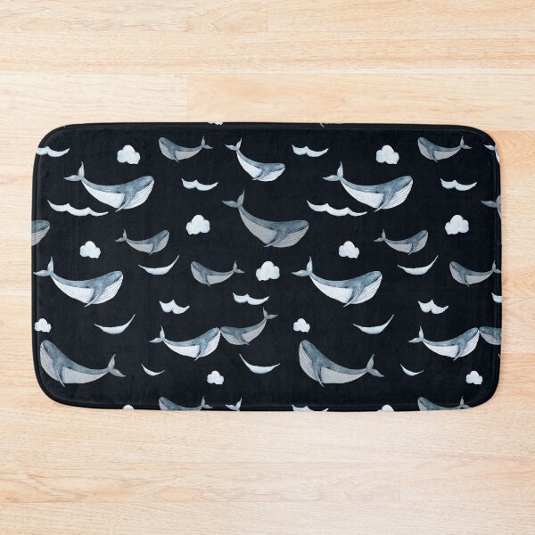 Item preview, Watercolor hand painted cute whale digital painting, repeat pattern designed and sold by tiana-geo.