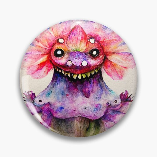 Item preview, Ixia the Watercolor Flower Monster designed and sold by pixelista.