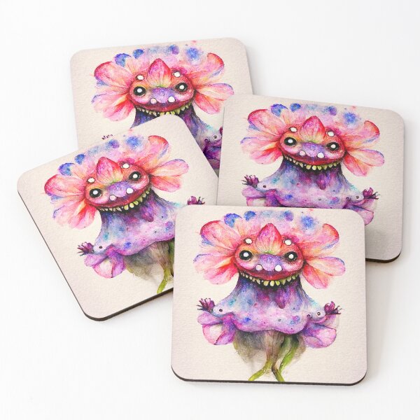 Item preview, Ixia the Watercolor Flower Monster designed and sold by pixelista.