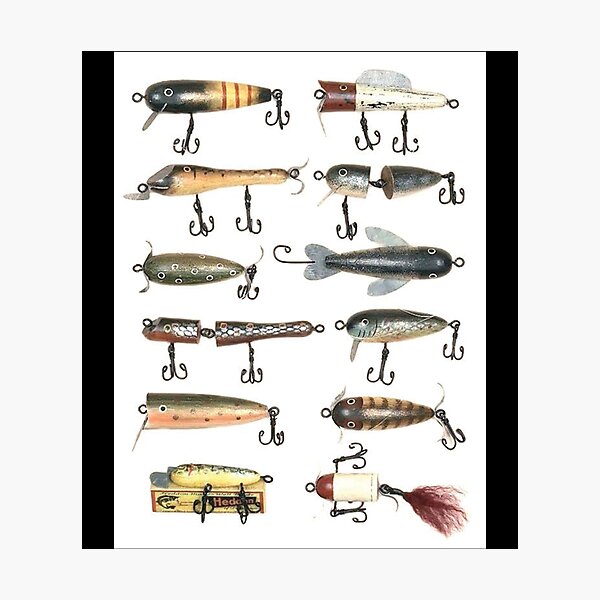 Vintage Fishing Lures Photographic Print for Sale by Bill Fortenberry