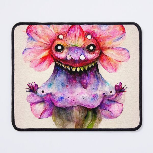 Item preview, Ixia the Watercolor Flower Monster designed and sold by pixelista.