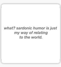 jughead's sardonic humor Sticker