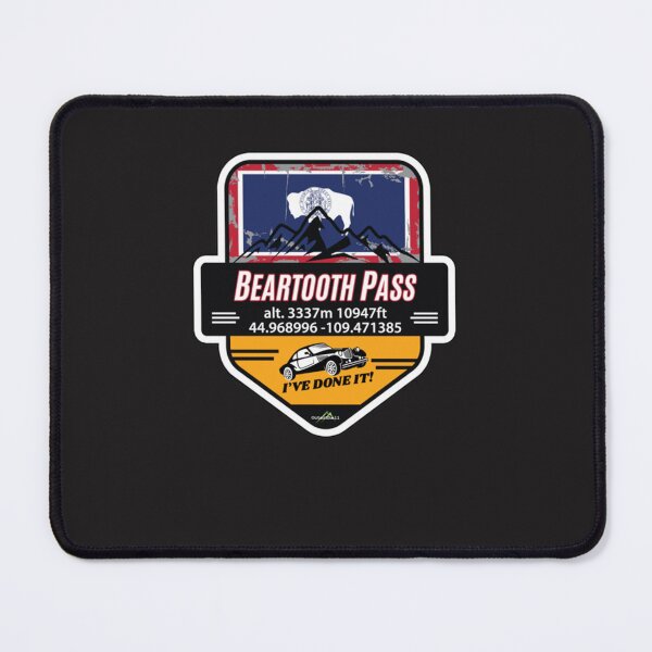 Item preview, Beartooth Pass US 212 Motorcycle Car RV Cycle Sticker & T-Shirt 03 Classic E designed and sold by figielesloe.