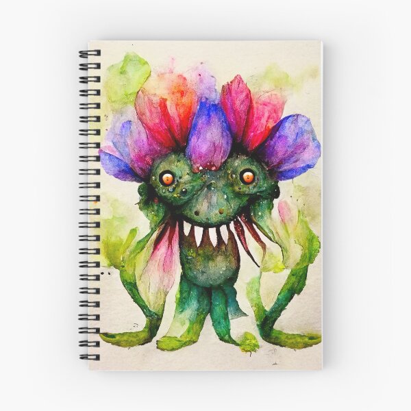Item preview, Jacinta the Watercolor Flower Monster designed and sold by pixelista.