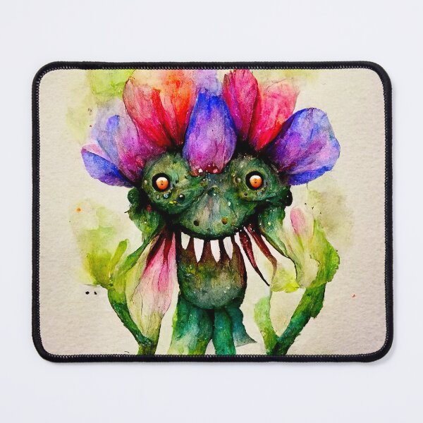 Item preview, Jacinta the Watercolor Flower Monster designed and sold by pixelista.