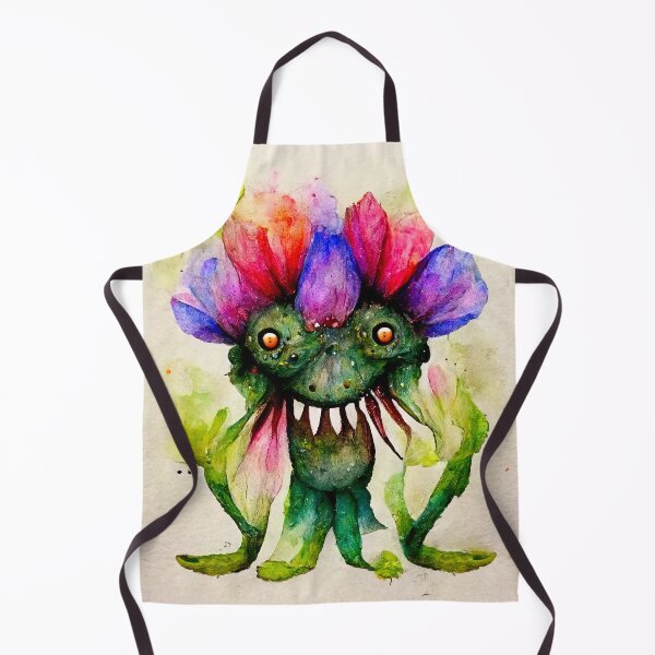 Item preview, Jacinta the Watercolor Flower Monster designed and sold by pixelista.