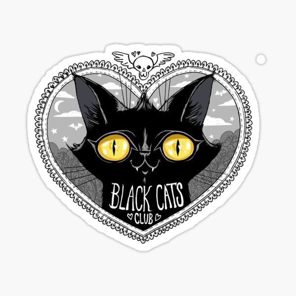 Black Cats Club Sticker