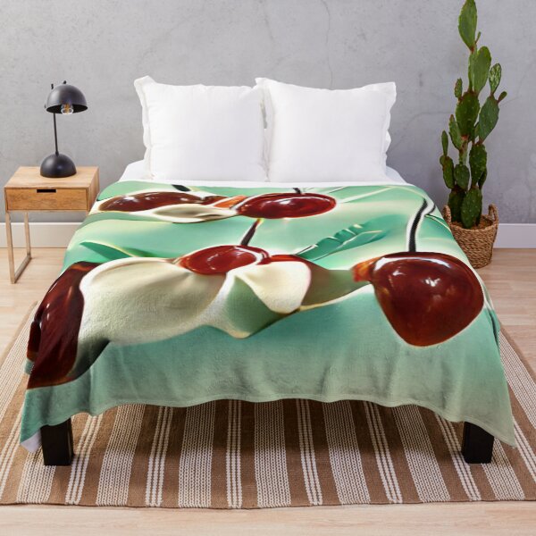 Artikelvorschau, mid-century modern cherries pastel original art entworfen und verkauft von Surrealarts727.