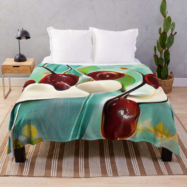 Artikelvorschau, mid-century modern cherries pastel original art entworfen und verkauft von Surrealarts727.