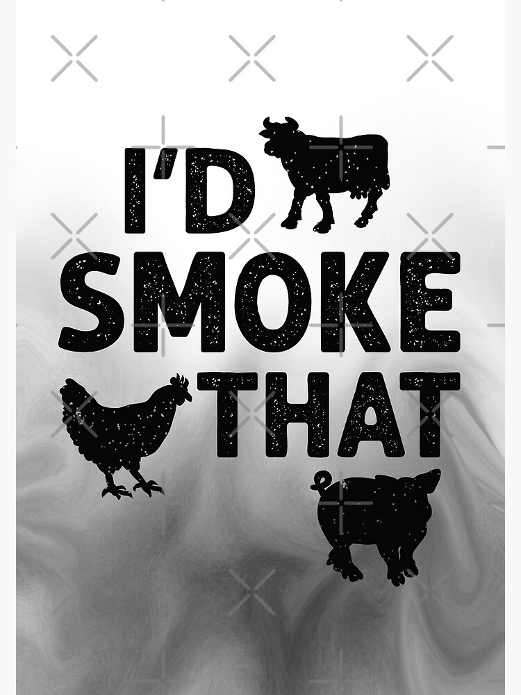 d Smoke That Vintage Meat Smoker Gift Funny BBQ Pitmasters - Pitmaster Bbq  - Posters and Art Prints