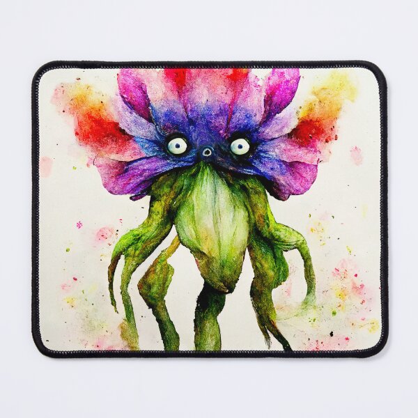 Item preview, Kalina the Watercolor Flower Monster designed and sold by pixelista.