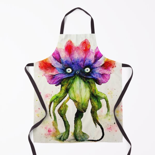 Item preview, Kalina the Watercolor Flower Monster designed and sold by pixelista.