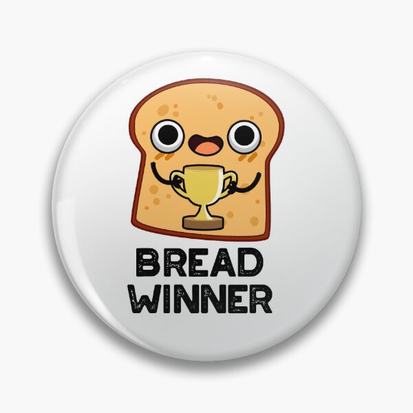 Item preview, Bread Winner Funny Food Puns  designed and sold by punnybone.