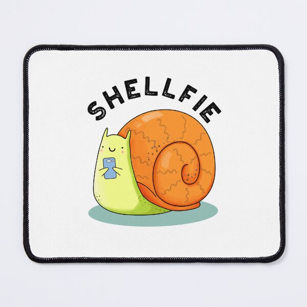 Item preview, Shellfie Funny Snail Selfie Puns designed and sold by punnybone.