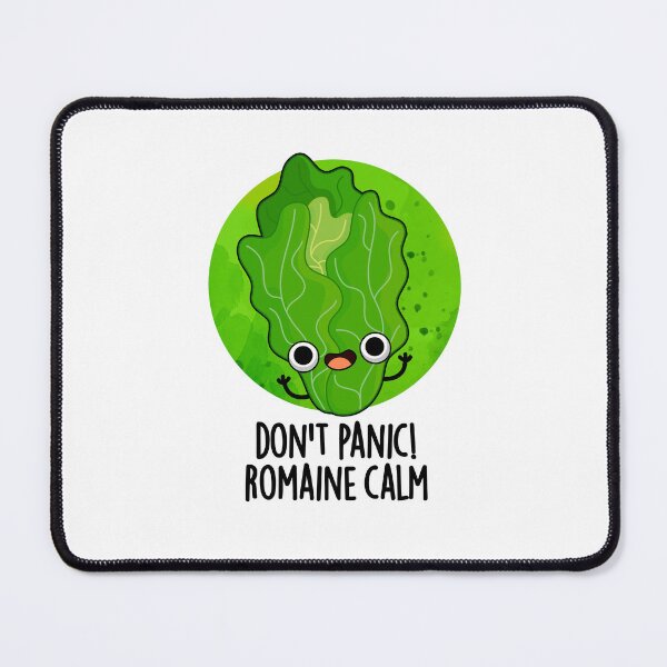 Item preview, Don't Panic Romaine Calm Funny Veggie Puns  designed and sold by punnybone.