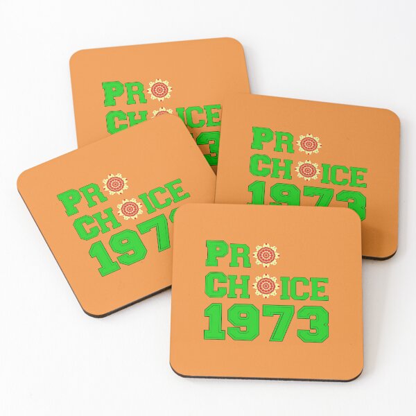 Item preview, Pro Choice 1973 Women's Right with Two Red and Yellow Flowers designed and sold by LV-creator.