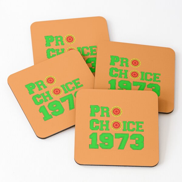 Item preview, Pro Choice 1973 Women's Right with red green and yellow flowers designed and sold by LV-creator.