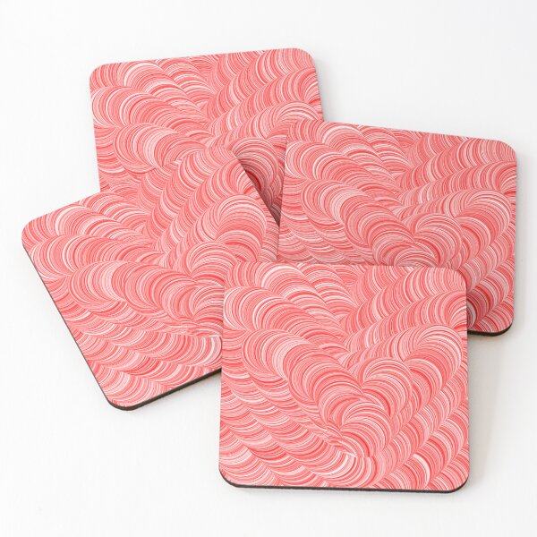 Item preview, Red and White Swirly Peppermint Abstract Pattern designed and sold by Deborah Camp.