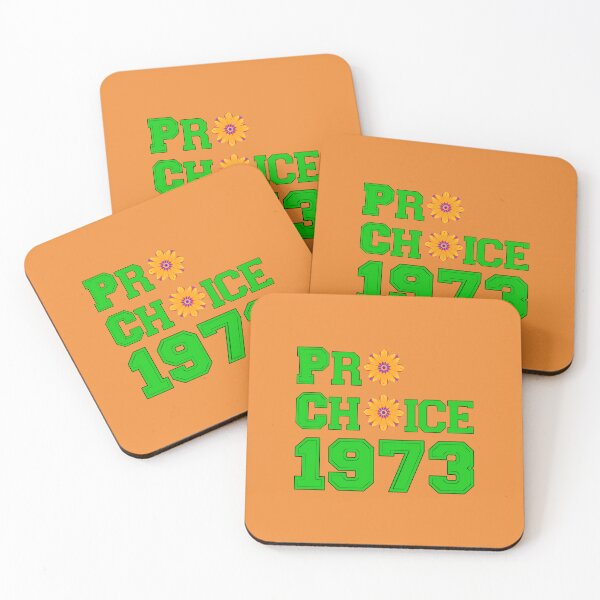 Item preview, Pro Choice 1973 Women's Right with orange and blue flowers designed and sold by LV-creator.
