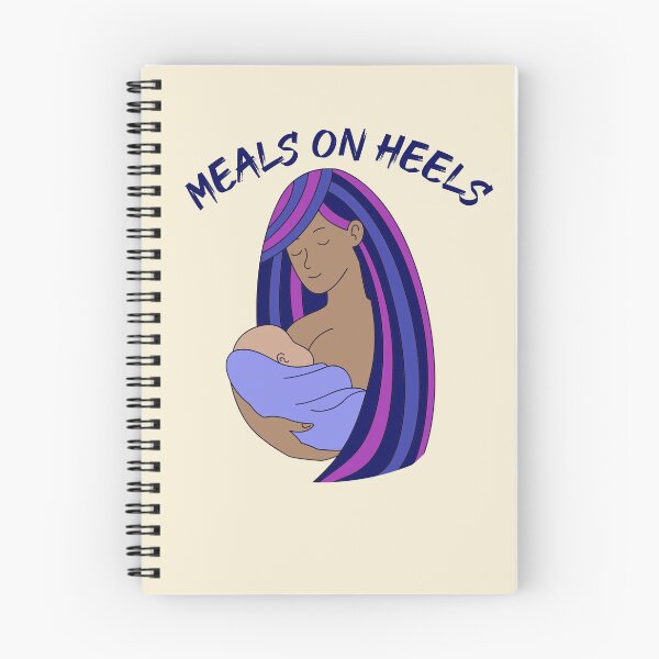 Item preview, Meals On Heels breastfeeding woman of color mother designed and sold by incurablehippie.