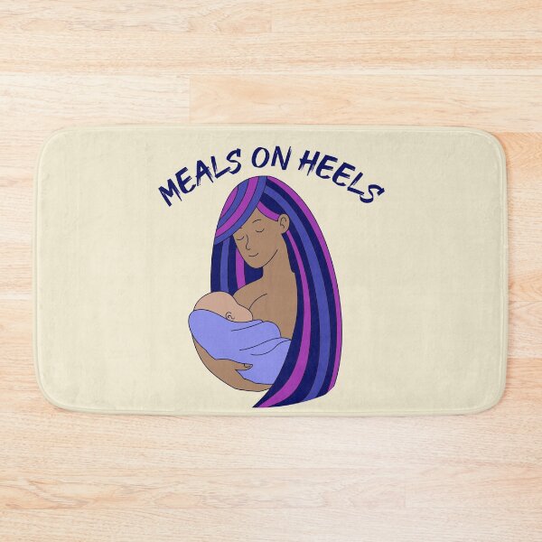 Item preview, Meals On Heels breastfeeding woman of color mother designed and sold by incurablehippie.