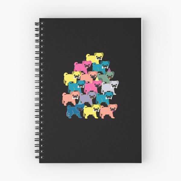 Item preview, Colored pugs pattern designed and sold by normanfzmc.