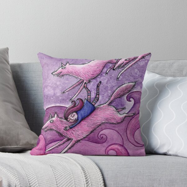 Item preview, Purple Dream - Little Girl And Wolves designed and sold by JunieMond.