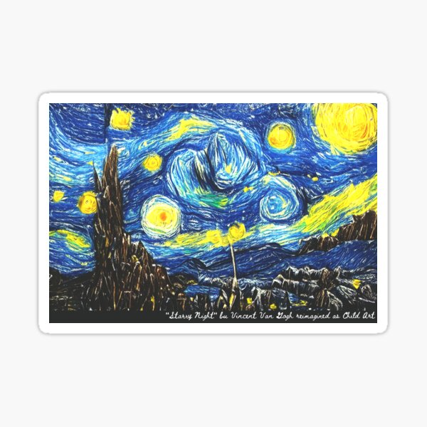 When Vincent van Gogh was a Child Sticker