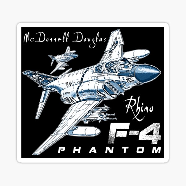 Mcdonnel Douglas F 4 Phantom Fighterjet Sticker For Sale By