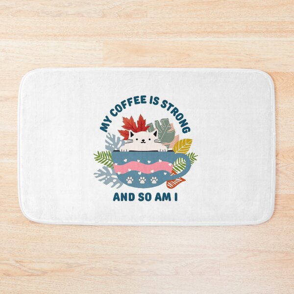 Item preview, My Coffee Is Strong So Am I - Cat In Coffee Cup designed and sold by bsrishika.