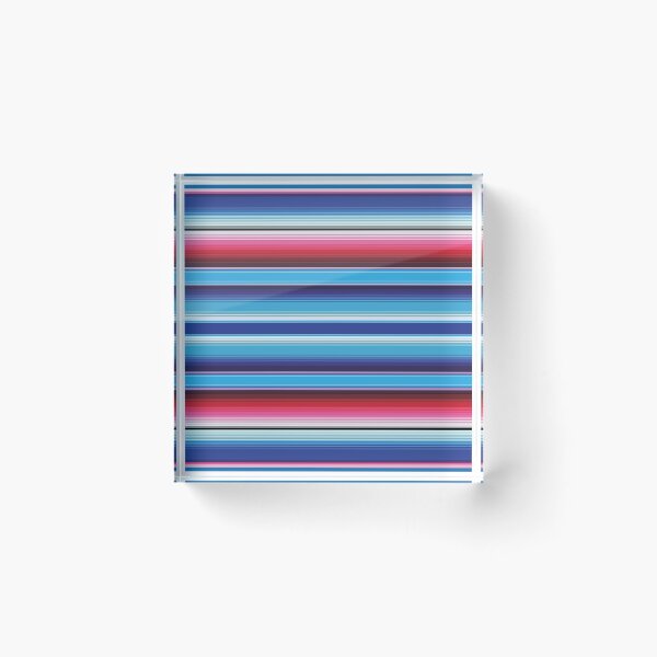 Item preview, Blue and red Serape Mexican serape blanket vibrant zerape saltillo jorongo zarape pattern designed and sold by T-Mex.