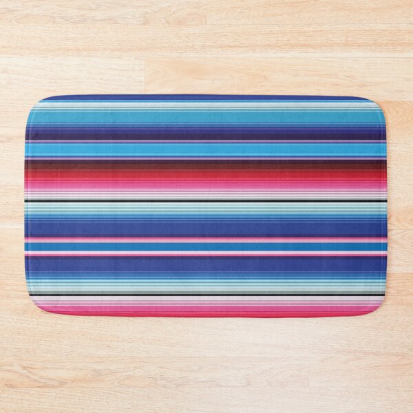 Item preview, Blue and red Serape Mexican serape blanket vibrant zerape saltillo jorongo zarape pattern designed and sold by T-Mex.