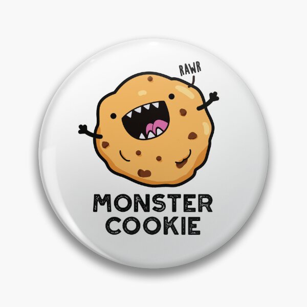 Item preview, Monster Cookie Funny Food Puns  designed and sold by punnybone.