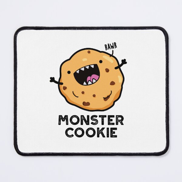 Item preview, Monster Cookie Funny Food Puns designed and sold by punnybone.