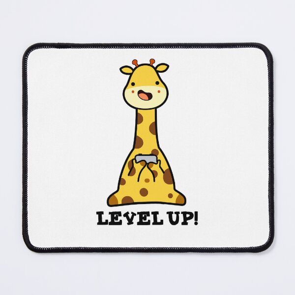 Item preview, Level Up Funny Giraffe Puns  designed and sold by punnybone.