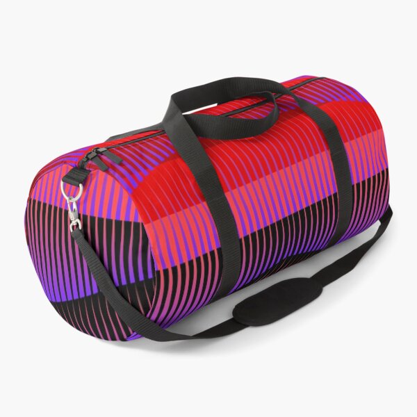 Item preview, Purple and black wavy gradient pattern on red stripes. Regular grid. designed and sold by imyournightmare.