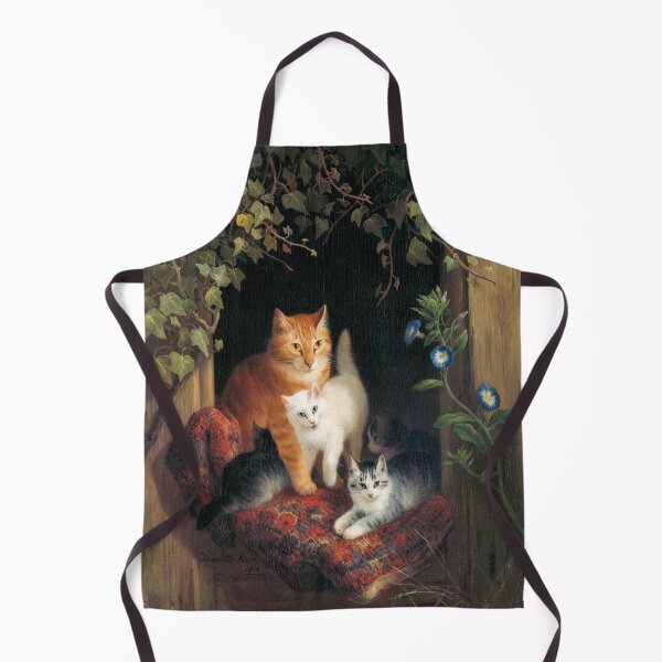 Item preview, Cat with Kittens (1844) by Henriëtte Ronner designed and sold by see-the-fox.