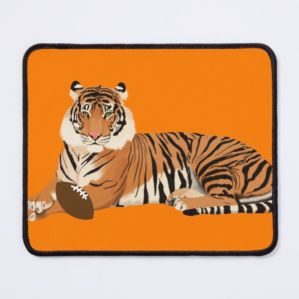 Item preview, Orange Football Tiger designed and sold by cmd-art.