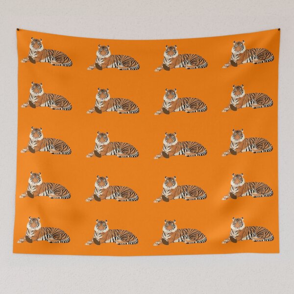 Item preview, Orange Football Tiger designed and sold by cmd-art.