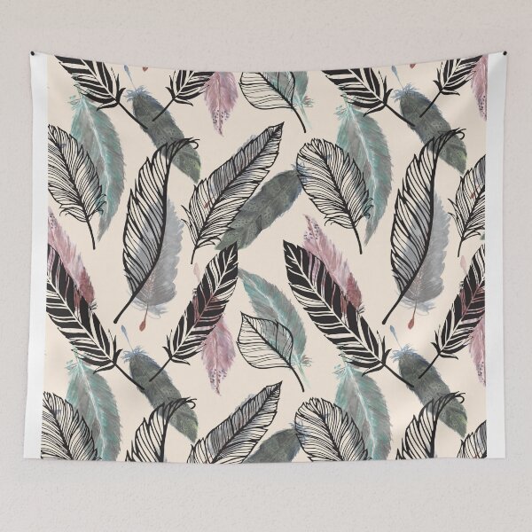 Item preview, Feather Pattern | Colourful Bird Feathers designed and sold by LifeAndWonder.