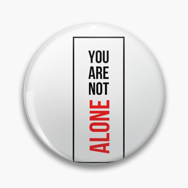 Item preview, You are not alone in shades of red and black designed and sold by HDpod.