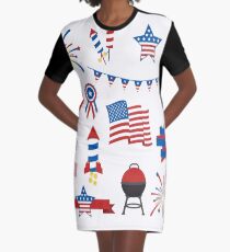 Unabhängigkeitstagt-shirt für Männer, Frauen T-Shirt Kleid
