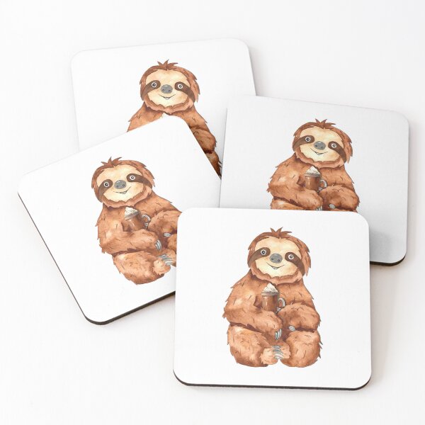 Item preview, Sloth and Cup of Coffee designed and sold by Pavnud.