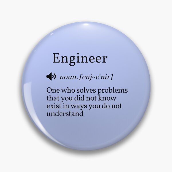 Item preview, Funny Engineer Definition, Inspirational Quote / Unisex Gift designed and sold by ANZI-Shop.