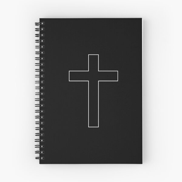 Item preview, Cross Outline | Simple Christian Cross Outline Black and White designed and sold by InHisImageGifts.