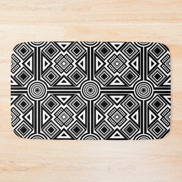 Item preview, Black and White Diagonal Checked Square Circle Geometric Pattern designed and sold by Moyanana.